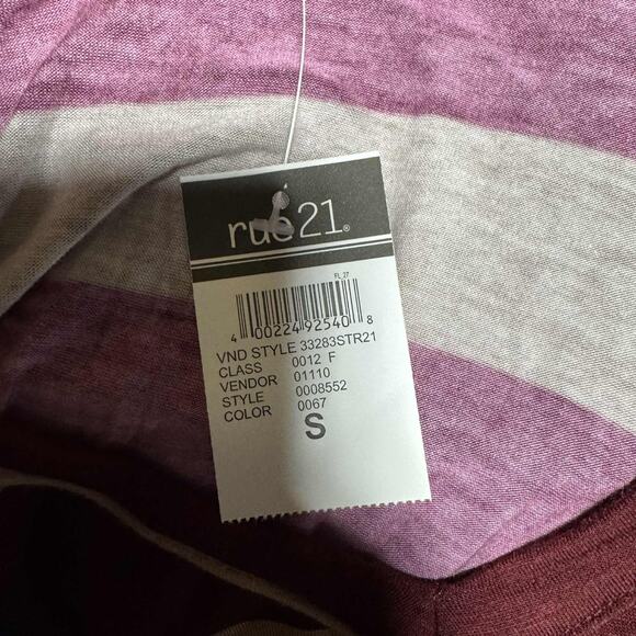 NWT Rue 21 Wide Stripe Long Sleeve Light Sweater - Picture 4 of 4